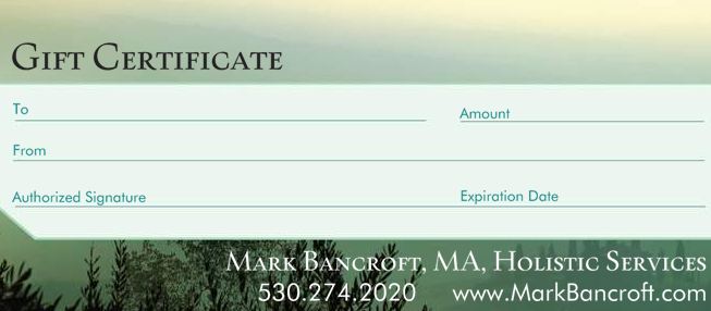 Gift Certificate Mark Bancroft