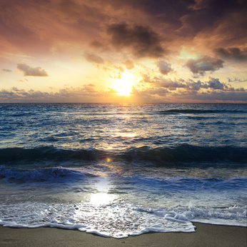 Beach sunset photo